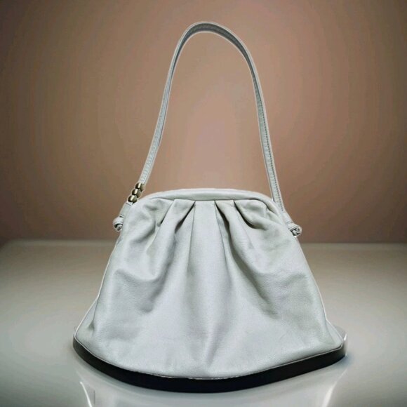 Hobo International Adalyn Gray Leather Shoulder Bag 13x10.5" EUC - Picture 2 of 8